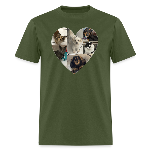 5037 1/4S Myra Custom Heart TSHIRT 2 - military green