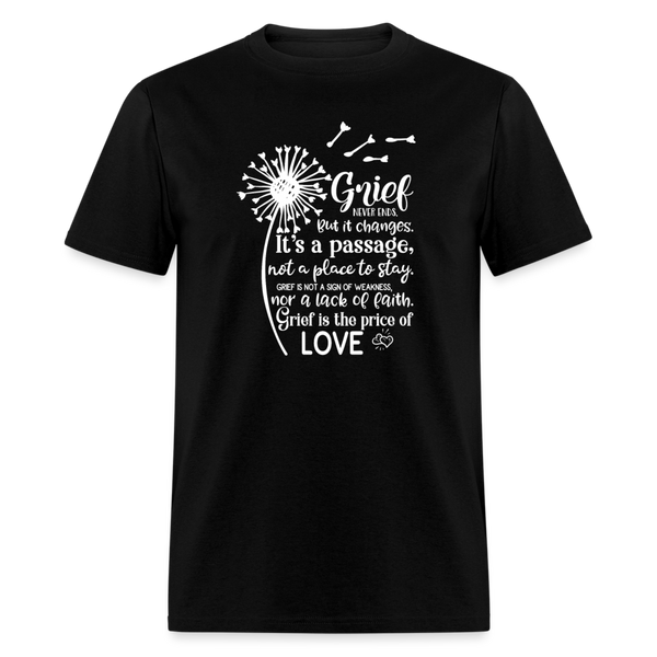 66022 1/4S Grief Never Ends Dandelion TSHIRT - black