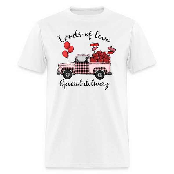 66026 1/4S Loads Of Love Special Delivery TSHIRT - white