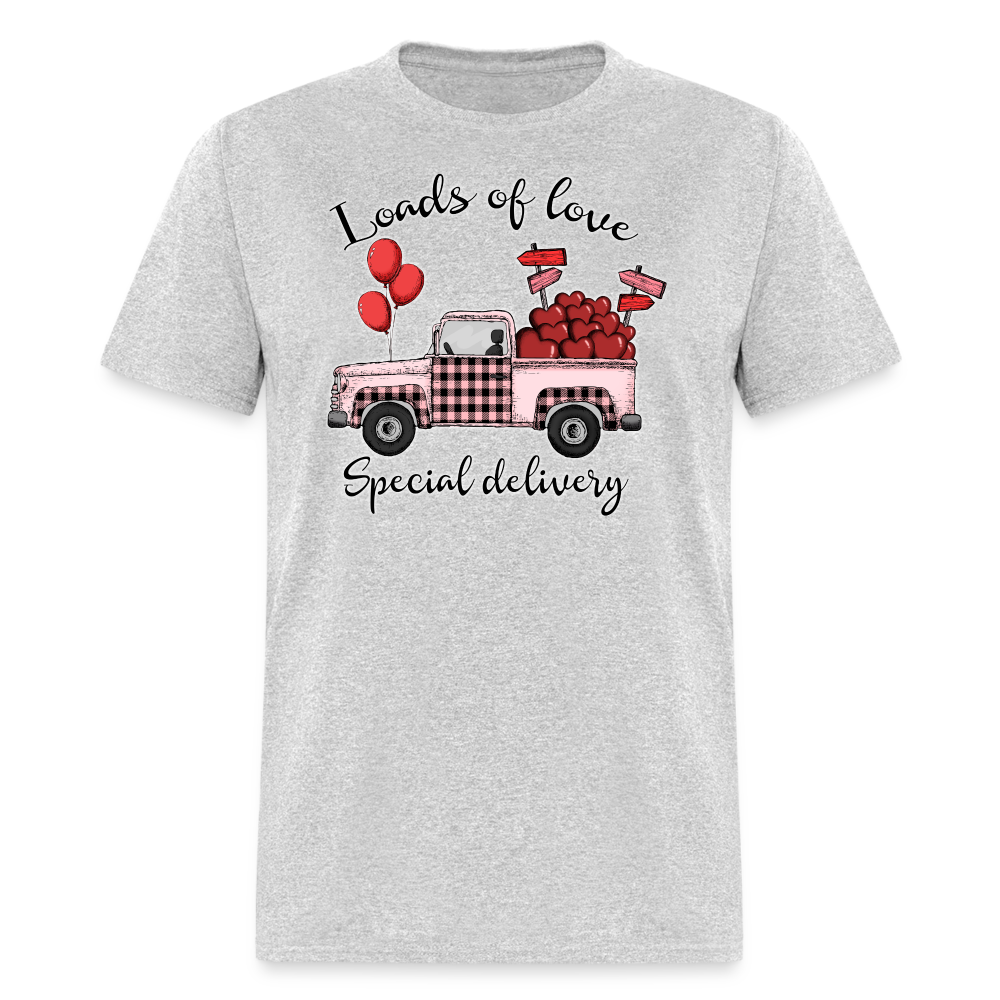 66026 1/4S Loads Of Love Special Delivery TSHIRT - heather gray