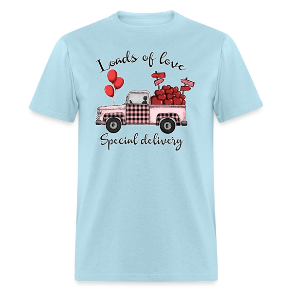 66026 1/4S Loads Of Love Special Delivery TSHIRT - powder blue