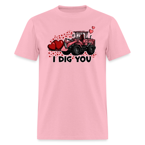 66027 1/4S I Dig You - Excavator TSHIRT - pink