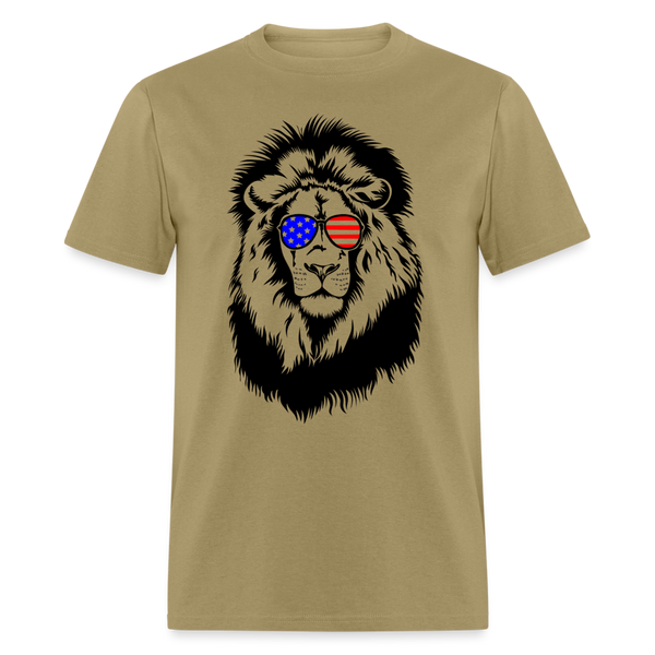 1603 1/4S Patriotic Lion TSHIRT - khaki