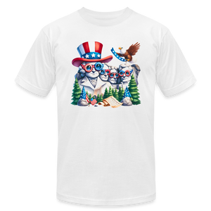 66035 Patriotic Rushmore Fun B&C TSHIRT - white