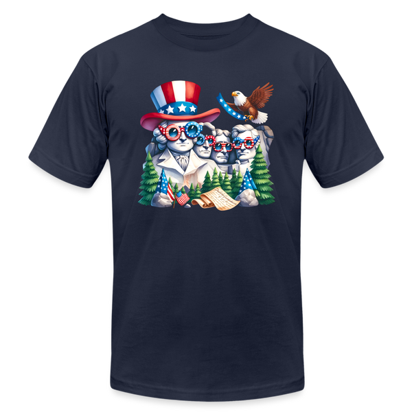 66035 Patriotic Rushmore Fun B&C TSHIRT - navy