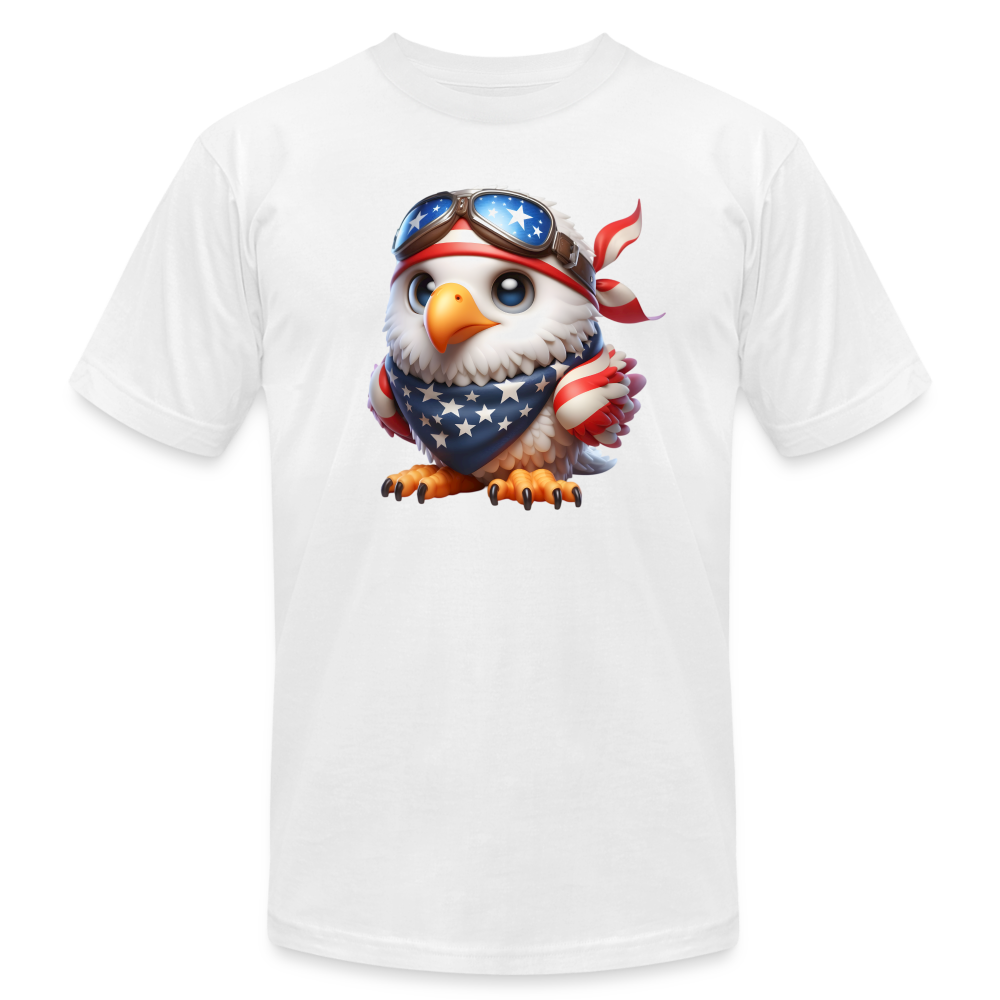 66039 Patriotic Eaglet Fun B&C TSHIRT - white