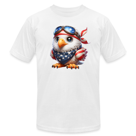 66039 Patriotic Eaglet Fun B&C TSHIRT - white