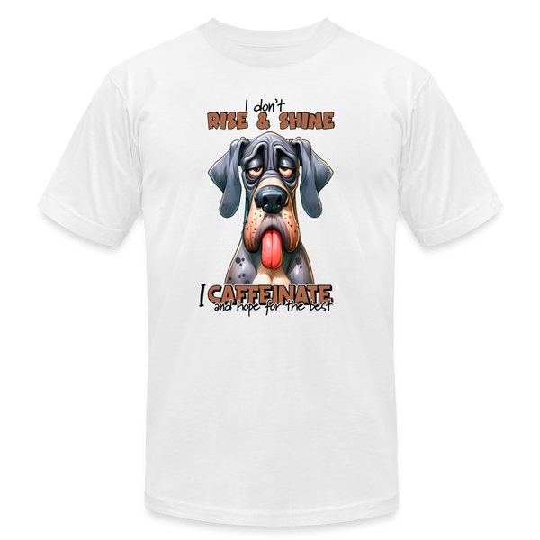 66040 I Caffeinate - Great Dane B&C TSHIRT - white