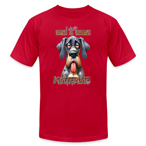 66040 I Caffeinate - Great Dane B&C TSHIRT - red