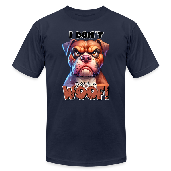 66045 Don't Give A Woof - Bulldog B&C TSHIRT - navy