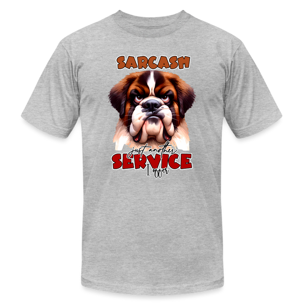 66044 Service I Offer - St Bernard B&C TSHIRT - heather gray