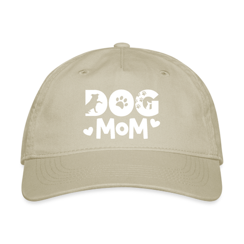 6797 Dog Mom ORGANIC BASEBALL CAP - khaki