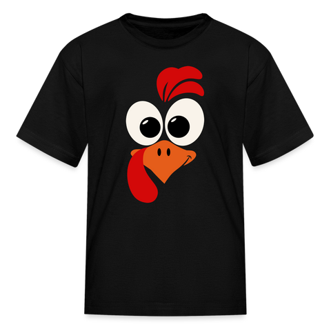 5130 KIDS 1/4S Turkey Face TSHIRT - black