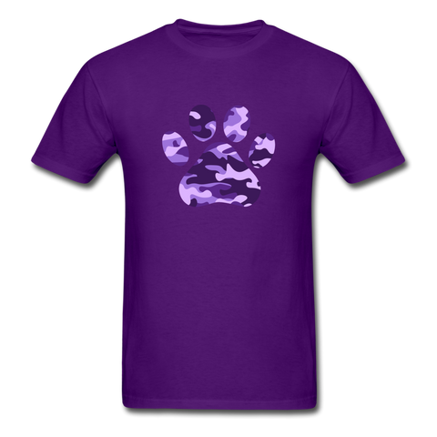 Another Purple Camo Paw PREMIUM TSHIRT - purple