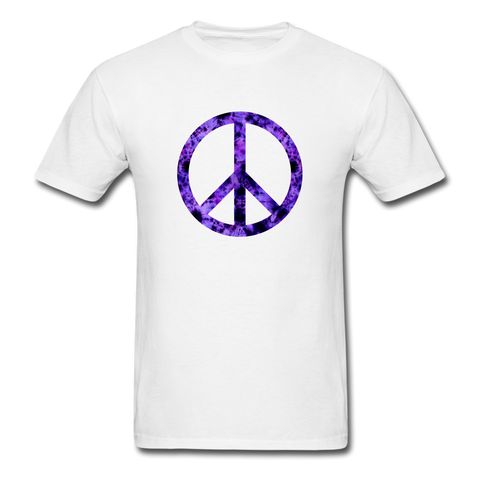 Dappled TD Peace Sign PREMIUM TSHIRT - white