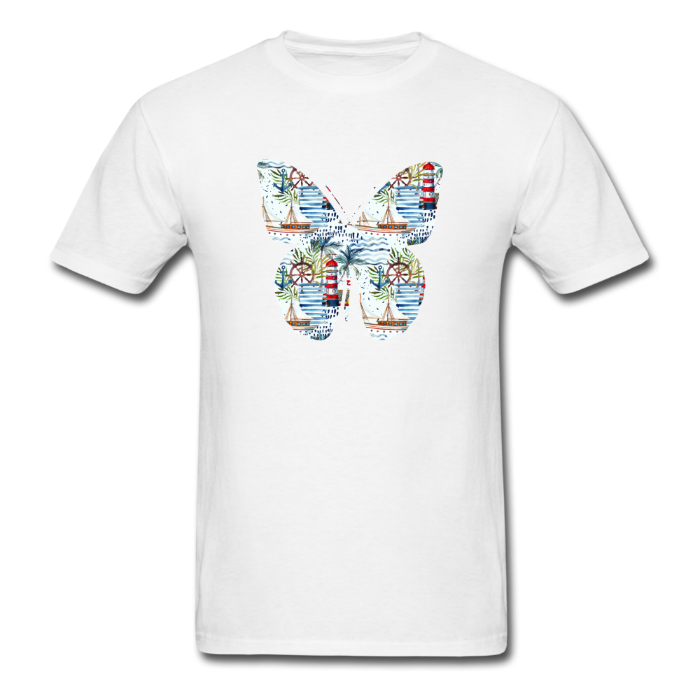 8195 Lighthouse Cove Butterfly PREMIUM TSHIRT - white