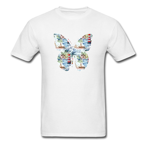 8195 Lighthouse Cove Butterfly PREMIUM TSHIRT - white