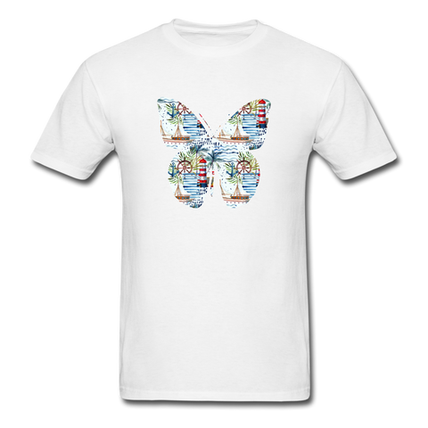 8195 Lighthouse Cove Butterfly PREMIUM TSHIRT - white