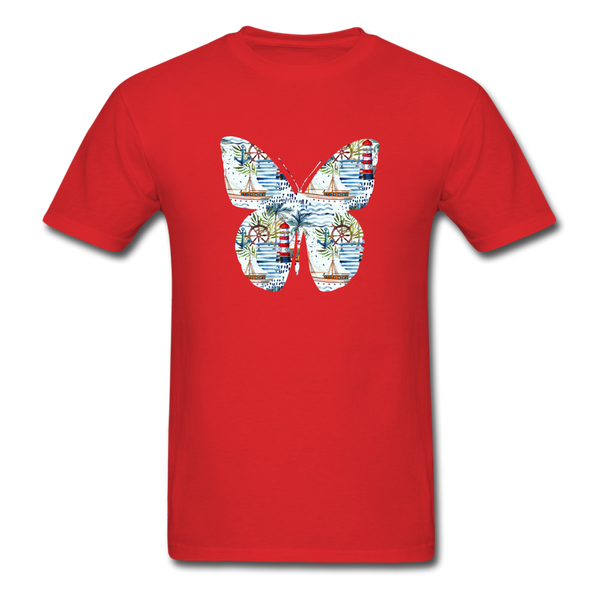 8195 Lighthouse Cove Butterfly PREMIUM TSHIRT - red