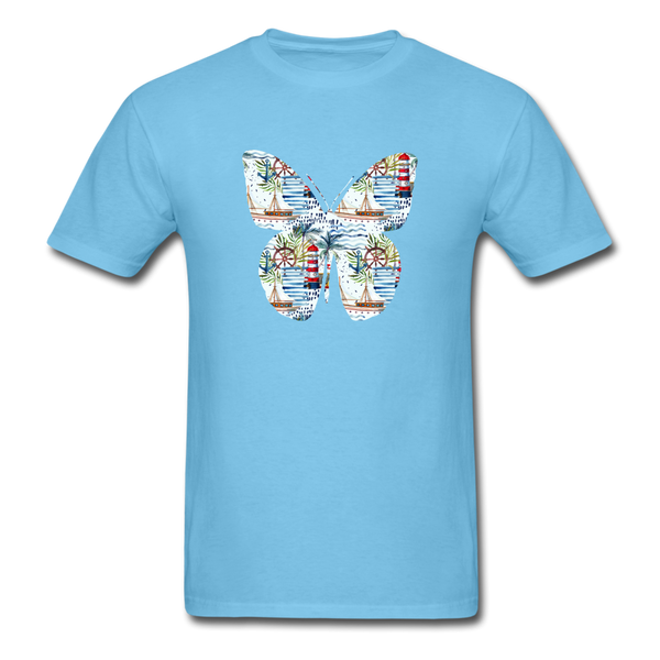 8195 Lighthouse Cove Butterfly PREMIUM TSHIRT - aquatic blue