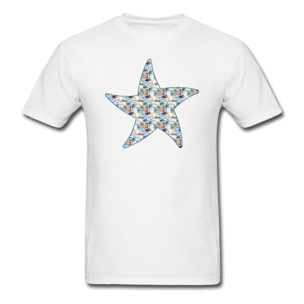 8195 Lighthouse Cove Starfish PREMIUM TSHIRT - white