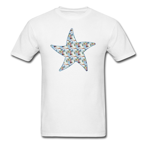 8195 Lighthouse Cove Starfish PREMIUM TSHIRT - white