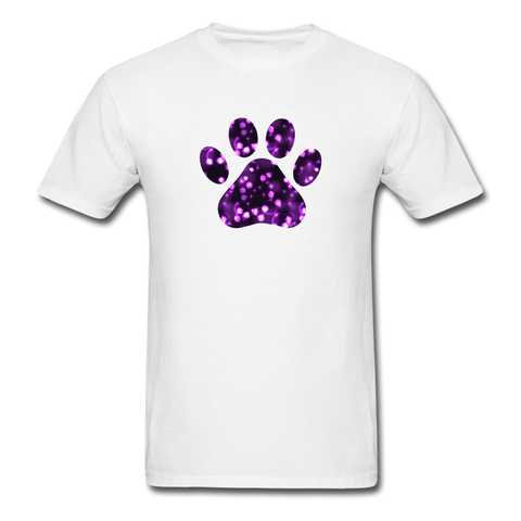 8192 More Purple Bubbles Paw PREMIUM TSHIRT - white