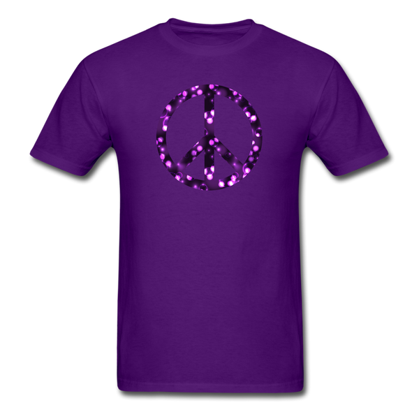 8192 More Purple Bubbles Peace Symbol PREMIUM TSHIRT - purple