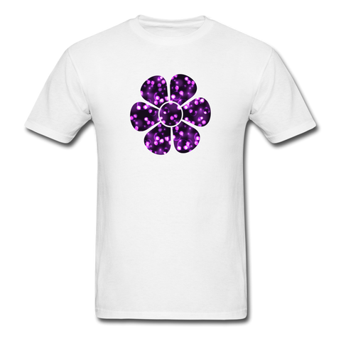 8192 More Purple Bubbles Flower PREMIUM TSHIRT - white