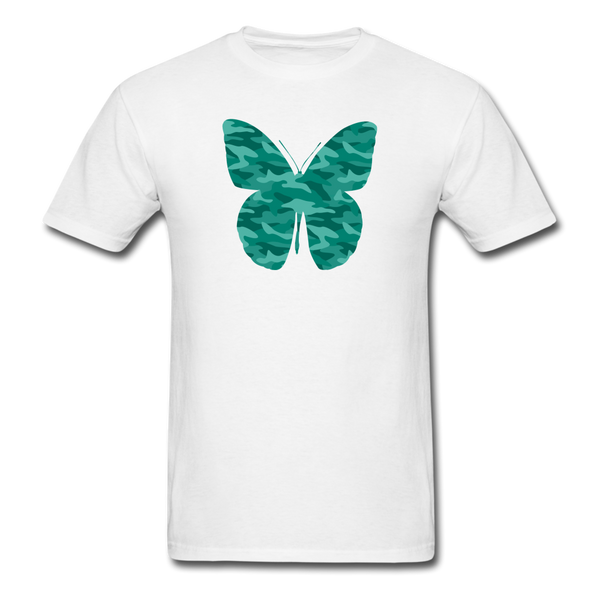 True Greens Camo Butterfly PREMIUM TSHIRT - white