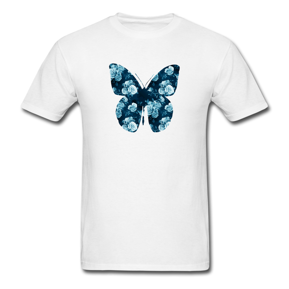 8194 Floral Fantasy Butterfly PREMIUM TSHIRT - white