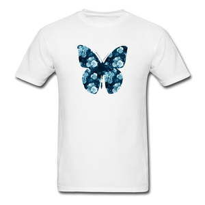 8194 Floral Fantasy Butterfly PREMIUM TSHIRT - white