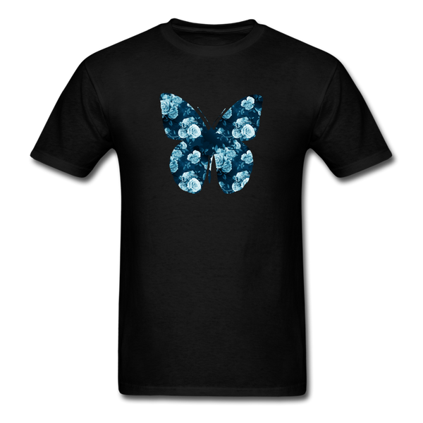 8194 Floral Fantasy Butterfly PREMIUM TSHIRT - black