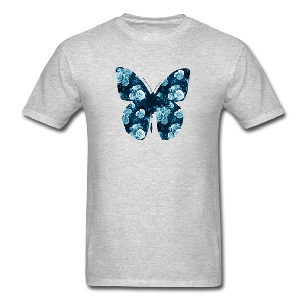 8194 Floral Fantasy Butterfly PREMIUM TSHIRT - heather gray