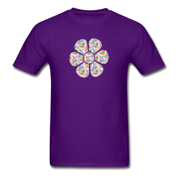 8185 Daydream Tie Dye Flower Graphic TSHIRT - purple