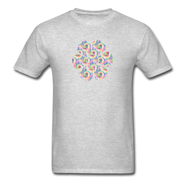 8185 Daydream Tie Dye Flower Graphic TSHIRT - heather gray