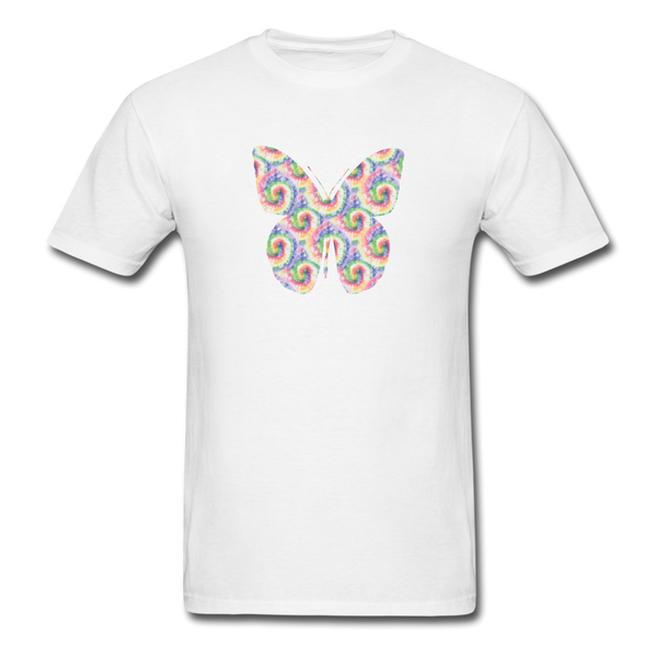 8185 Daydream Tie Dye Butterfly Graphic TSHIRT - white