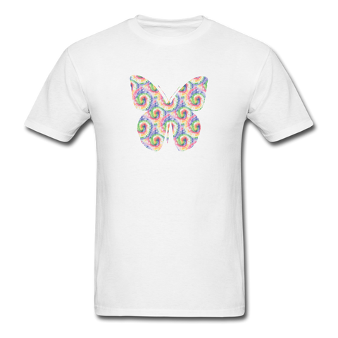 8185 Daydream Tie Dye Butterfly Graphic TSHIRT - white