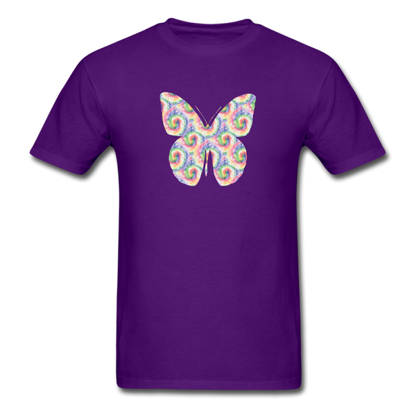 8185 Daydream Tie Dye Butterfly Graphic TSHIRT - purple