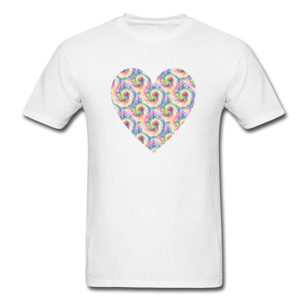 8185 Daydream Tie Dye Heart GRAPHIC TSHIRT - white