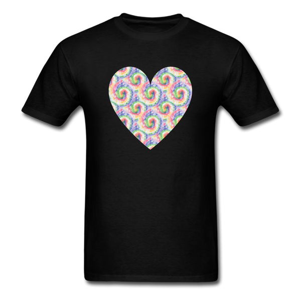 8185 Daydream Tie Dye Heart GRAPHIC TSHIRT - black