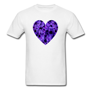 Dappled TD Heart PREMIUM TSHIRT - white