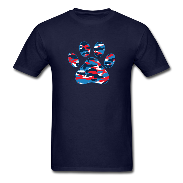 8219 Home Of The Brave Camo Paw PREMIUM TSHIRT - navy