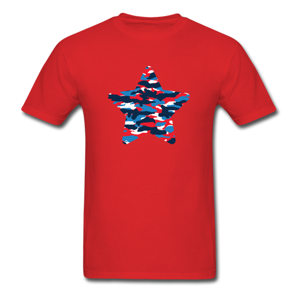 8219 Home Of The Brave Camo Star PREMIUM TSHIRT - red