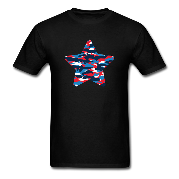 8219 Home Of The Brave Camo Star PREMIUM TSHIRT - black