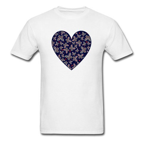 8220 Liberty Butterfly Heart PREMIUM TSHIRT - white