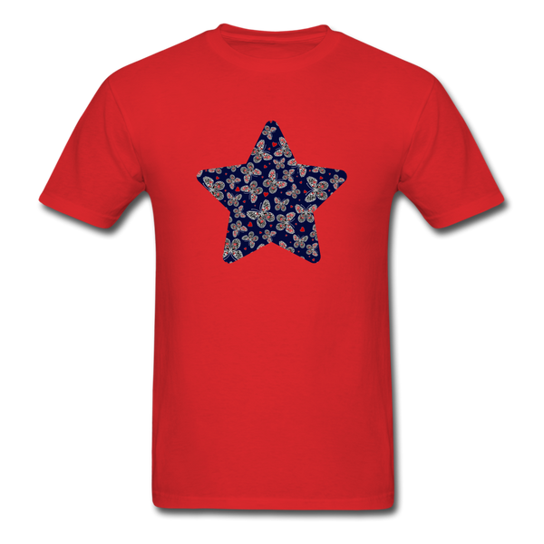 8220 Liberty Butterfly Star PREMIUM TSHIRT - red