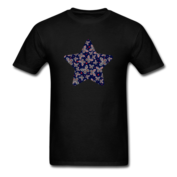 8220 Liberty Butterfly Star PREMIUM TSHIRT - black