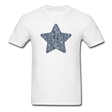 8206 Vertical Stars PREMIUM TSHIRT - white