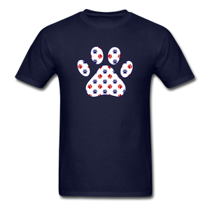 8213 Patriotic Paws PREMIUM TSHIRT - navy